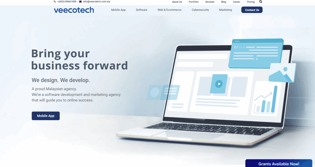 Veecotech website banner