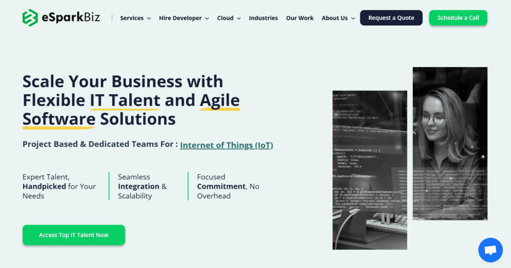 eSparkBiz website banner