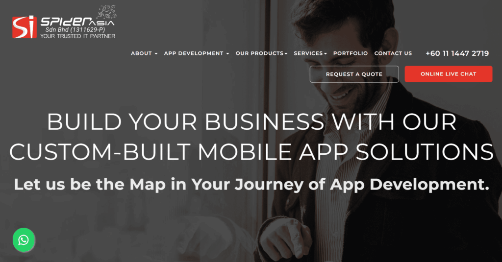 Spider Asia website banner