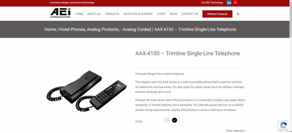 A screenshot of AEI website homepage