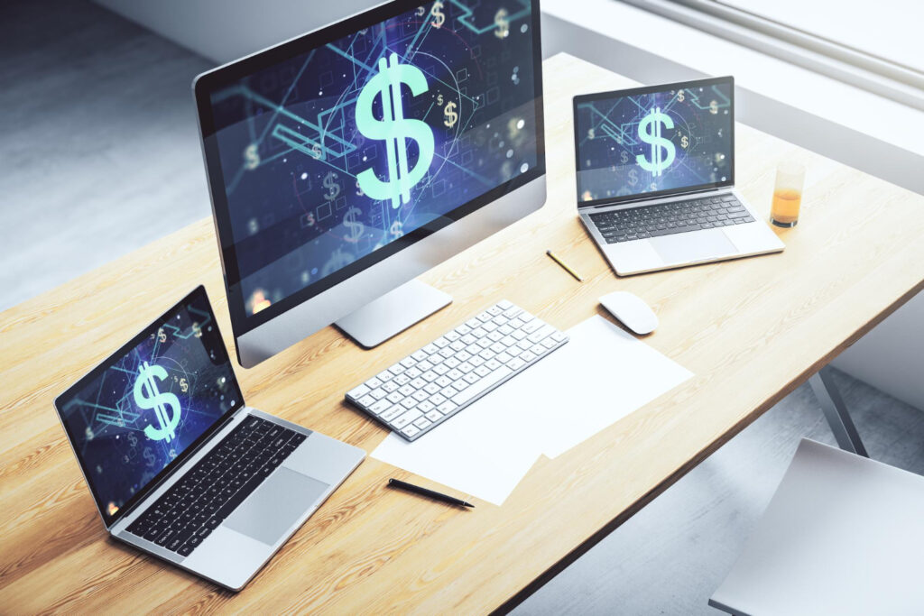 Cost of website development illustration