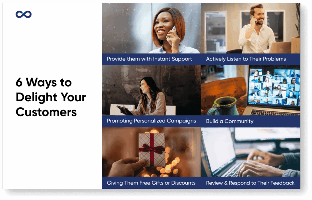 Illustration of ways to delight your customer prepared by VeecoTech