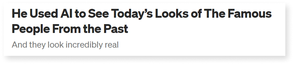 A screenshot of using catchy title