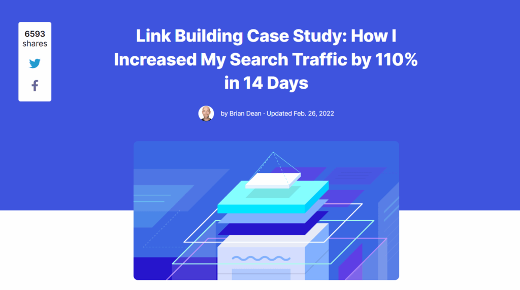 A screenshot of Brian Dean on skycrapper technique