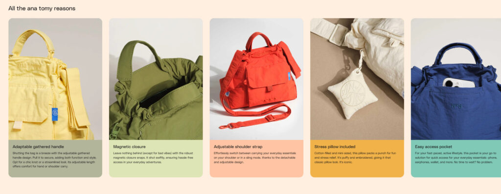 A sample of city bag product description