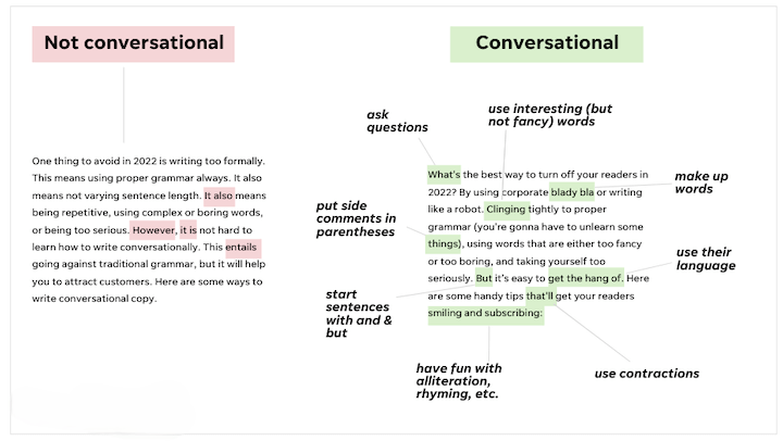 conversational and natural language